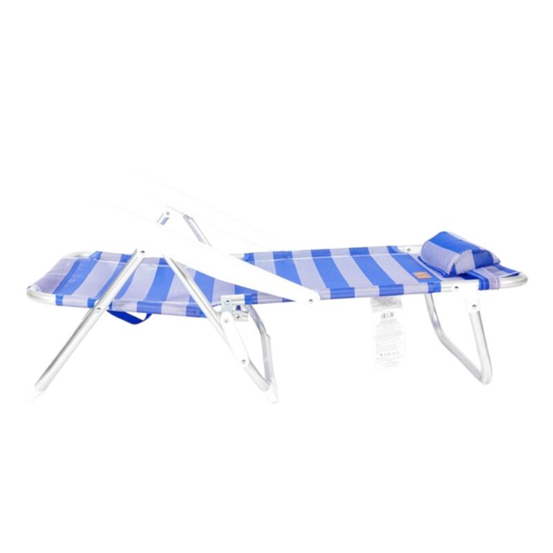 Silla de Playa Plegable Tubos de Aluminio 22 x 1.0 + Textileno con Asas y Protec 7/8