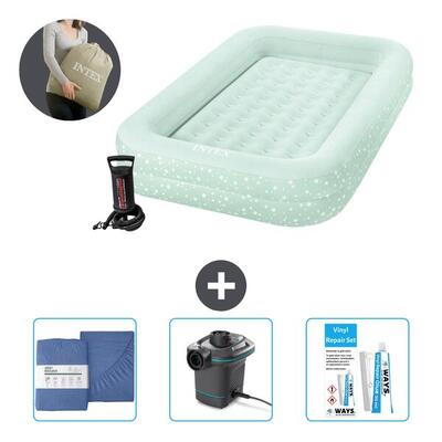 Luchtbed intex kidz - 1p - 168x107x25 cm + accessoires cb35