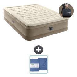 Matelas gonflable Intex Ultra Plush - 2P - 203x152x46 cm + Accessoires CB26