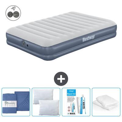 Luchtbed bestway - 2p - 203x152x36 cm + accessoires cb38