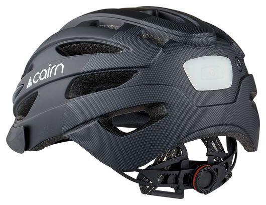 Cairn Fusion Helm – Fahrradhelm In Weiß/Schwarz, Größe L (59-62 Cm), Mit LED-Licht