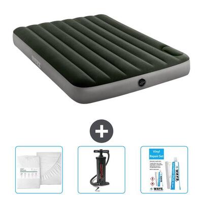 Luchtbed intex downy - 2p - 191x137x25 cm + accessoires cb3