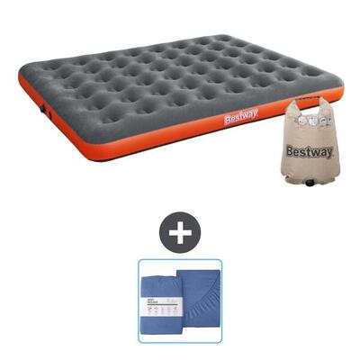 Luchtbed bestway - 2p - 203x152x22 cm + accessoire cb26