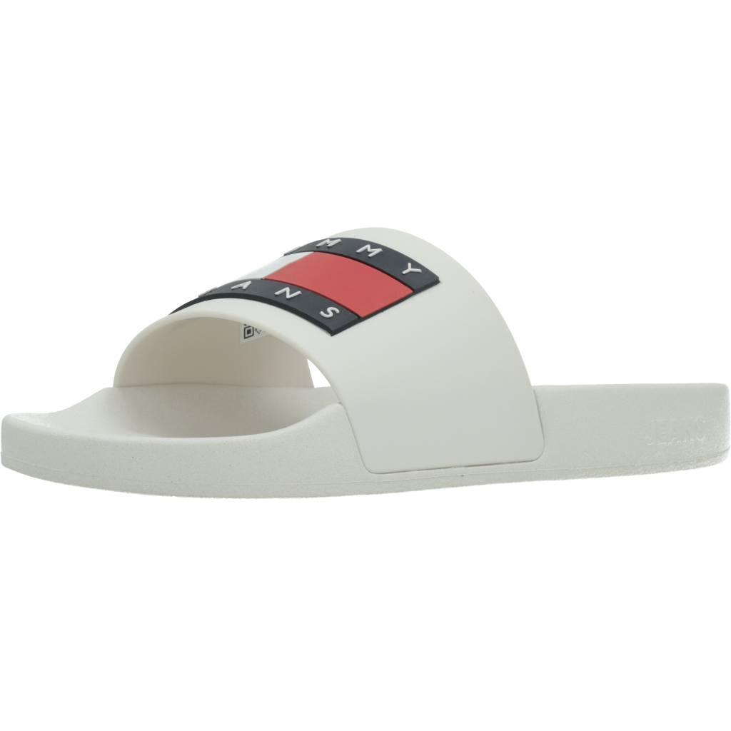 Infradito Tommy Jeans Modello Flag Pool Sld Ess Colore Bianco 1/5