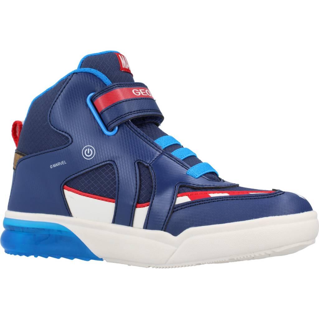 Basket Montante à Scratch Enfant Geox Grayjay 5/7