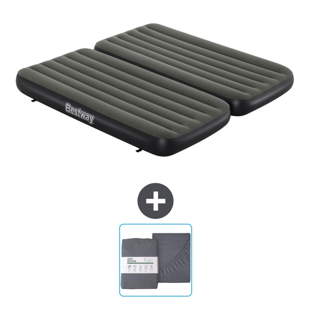 Bestway - Matelas Gonflable Bestway - 3 En 1 - 188x99x25 Cm + Accessoires Cb23 - Matelas Gonflable - Noir - No Size - Decathlon