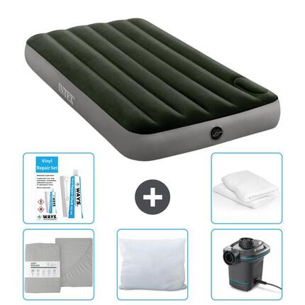 Luchtbed Intex Downy - 1P - 191x99x25 cm + Accessoires CB29