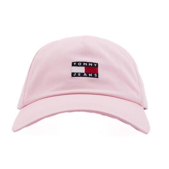 Cappello Tommy Jeans Modello Heritatge Core 5 Panel C Colore Rosa