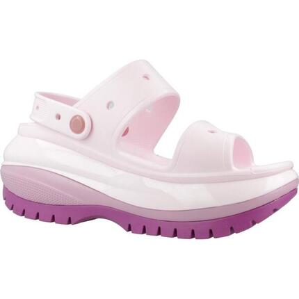 Claquettes Crocs Modèle Classic Mega Crush Sandal Couleur Rose