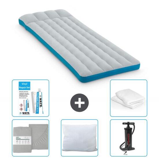 Matelas gonflable Intex Camping - 2P - 189x72x20 cm + Accessoires CB28