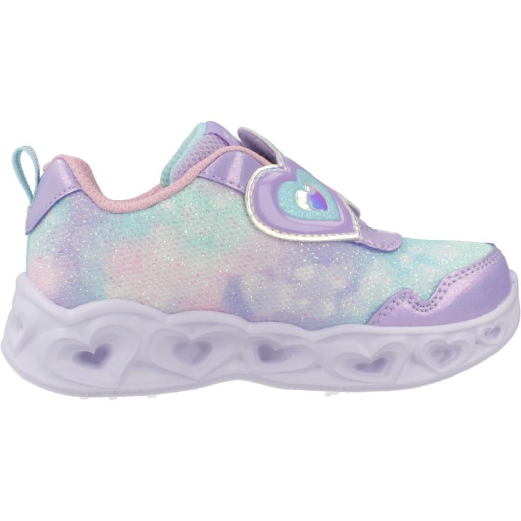 Zapatillas niña Skechers Heart Lights - Lovin Violeta 4/5
