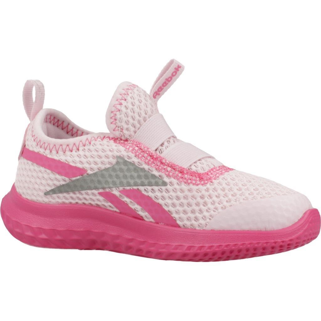 Baskets Reebok Modèle Rush Runner Slip On Couleur Rose 5/5