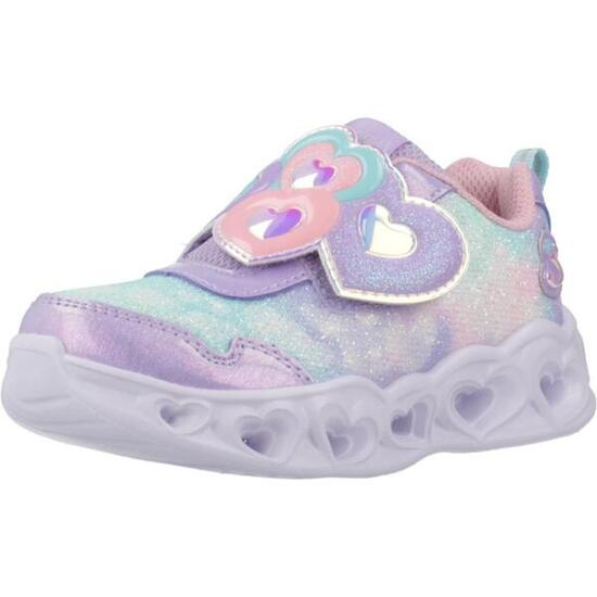 Baskets Skechers Modèle Heart Lights - Lovin Couleur Violet
