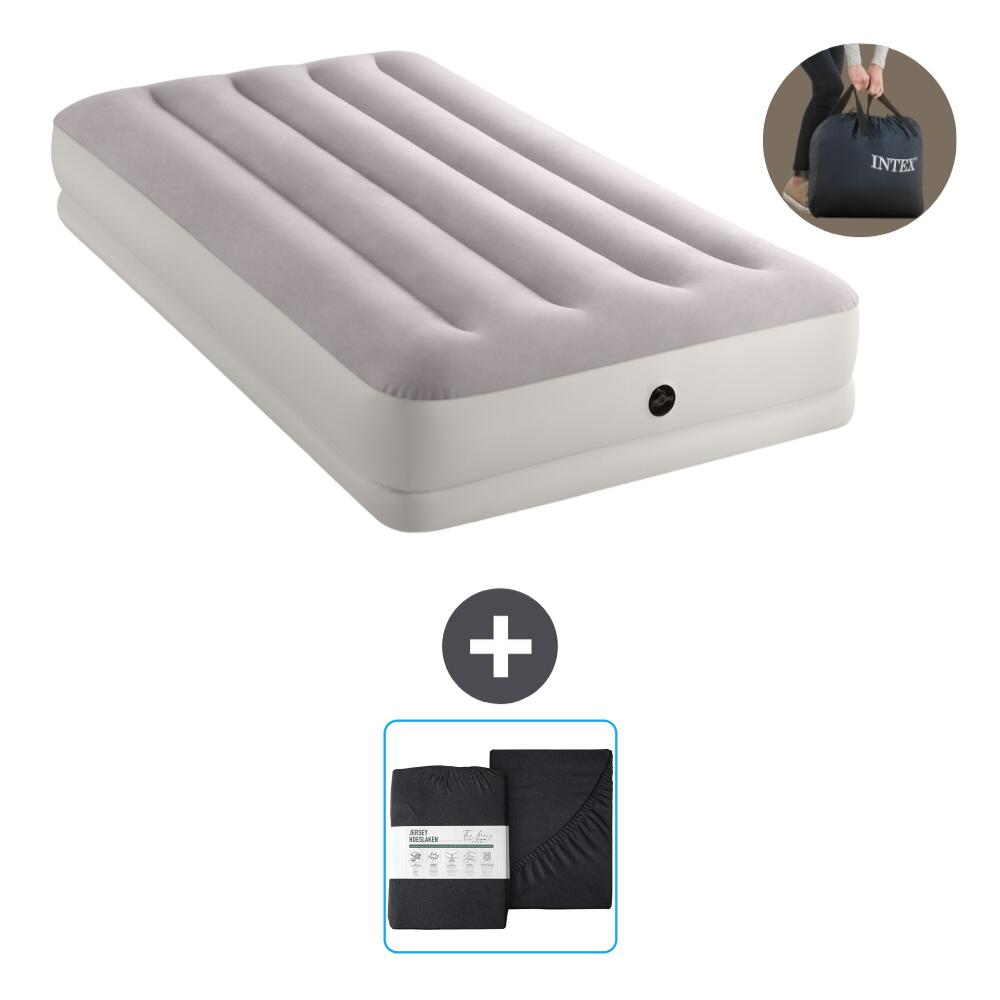 Intex - Matelas Gonflable Intex Prestige - 1p - 191x99x30 Cm + Accessoires Cb22 - Matelas Gonflable - Gris - No Size - Decathlon