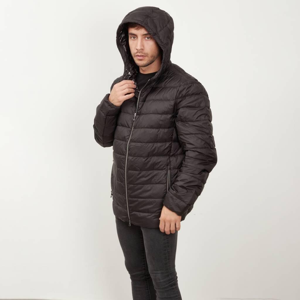 Veste Geox Modèle M2625b T2562 M Dereck Hood Jacket Couleur Noir 4/5
