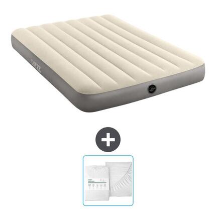 Matelas gonflable Intex Single - 2P - 191x137x25 cm + Accessoires CB24
