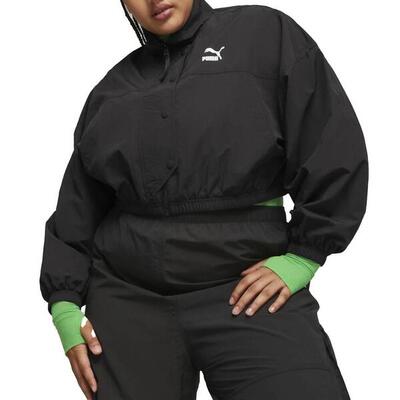 Jack puma model dare to cropped woven jacket kleur zwart