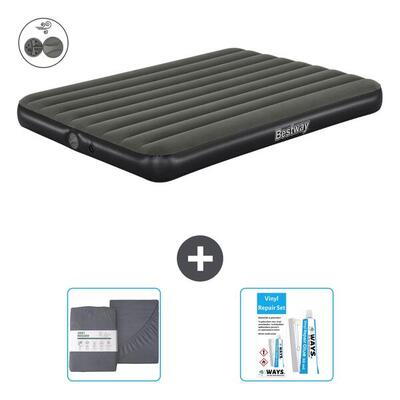 Luchtbed intex plush elevated - 1p - 191x99x46 cm + accessoires cb20