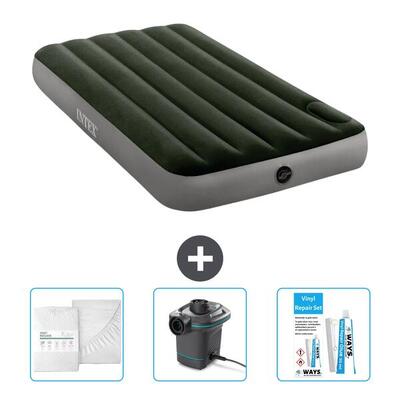 Luchtbed intex downy - 1p - 191x99x25 cm + accessoires cb4