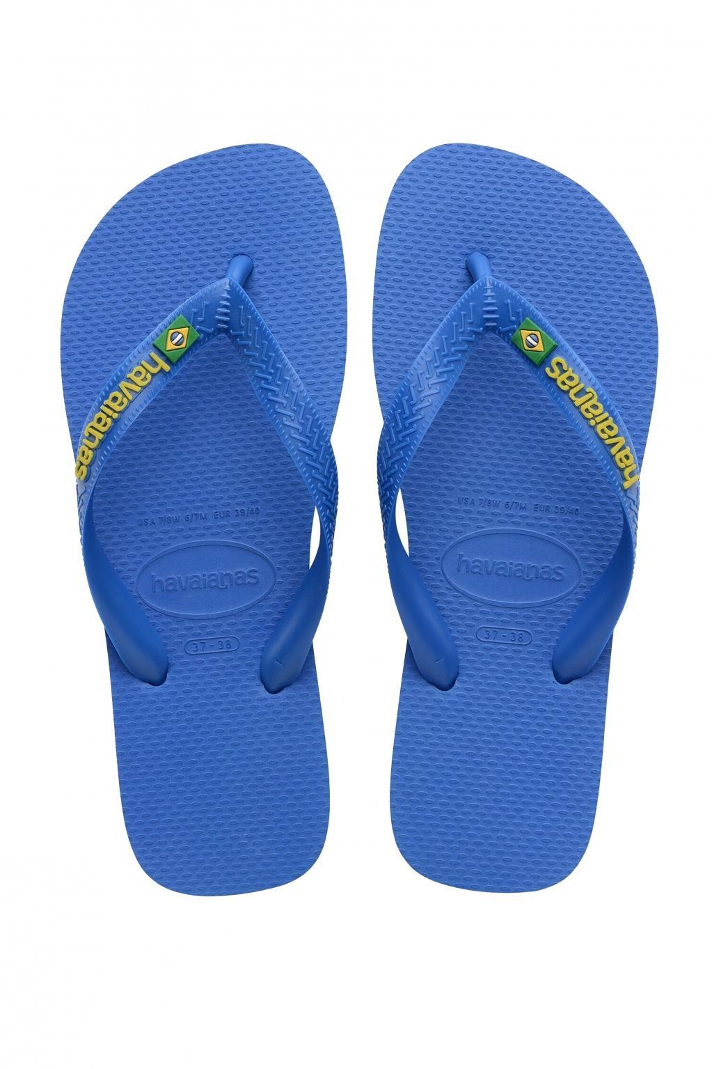 Chanclas Mujer Havaianas Brasil Logo Neon Azul 4/5