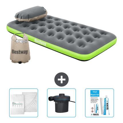 Luchtbed Bestway - 1P - 188x99x22 cm + Accessoires CB4