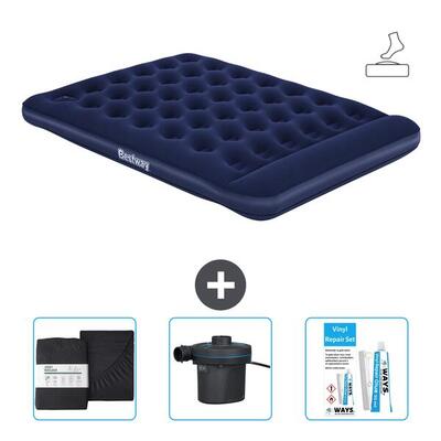 Luchtbed bestway - 2p - 191x137x28 cm + accessoires cb8