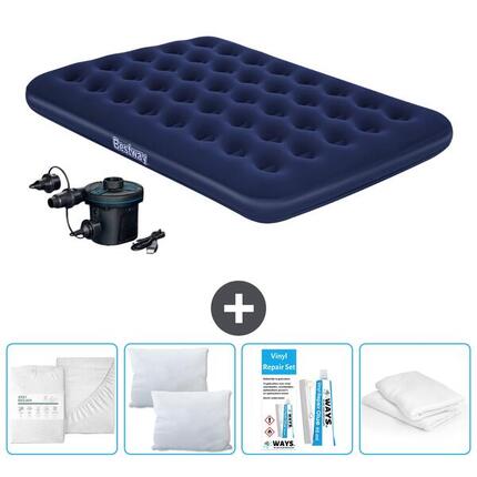 Matelas gonflable Intex Prestige - 2P - 203x152x25 cm + Accessoires CB15
