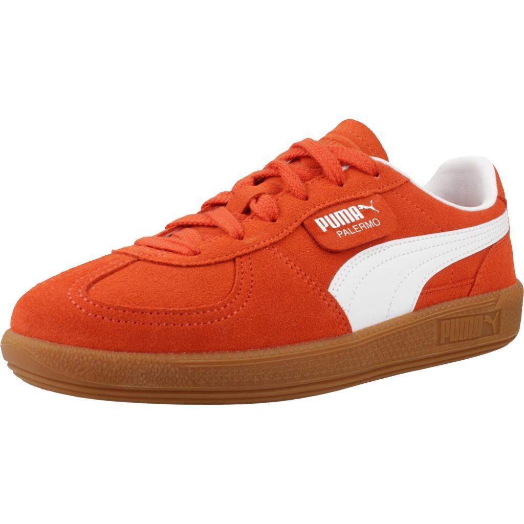 Baskets Puma Modèle Palermo Jr Couleur Orange 1/5