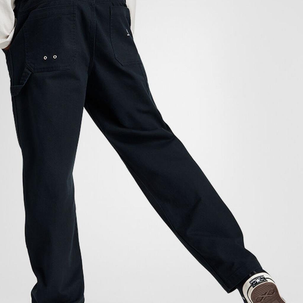 Pantaloni Converse Modello Double Knee Harbor Pants Colore Nero 2/5