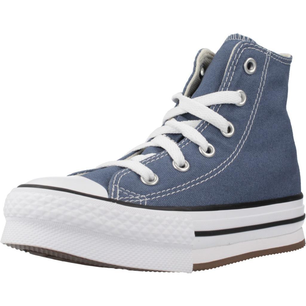 Baskets Converse Modèle Chuck Taylor All Star Eva Lift Hi Couleur Bleu 1/5