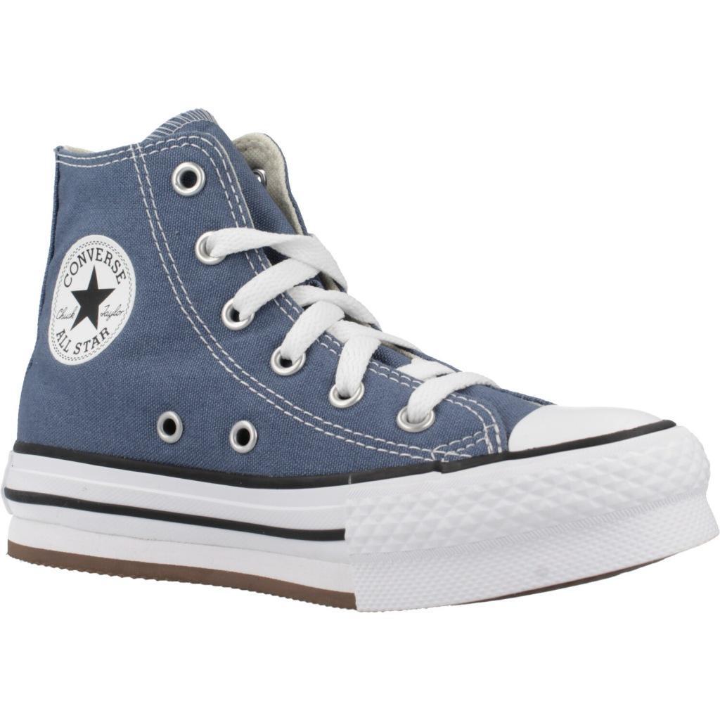 Baskets Converse Modèle Chuck Taylor All Star Eva Lift Hi Couleur Bleu 5/5
