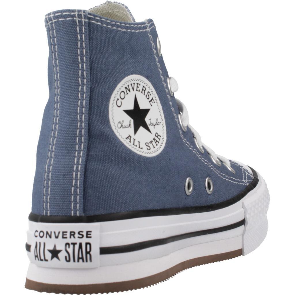 Baskets Converse Modèle Chuck Taylor All Star Eva Lift Hi Couleur Bleu 3/5