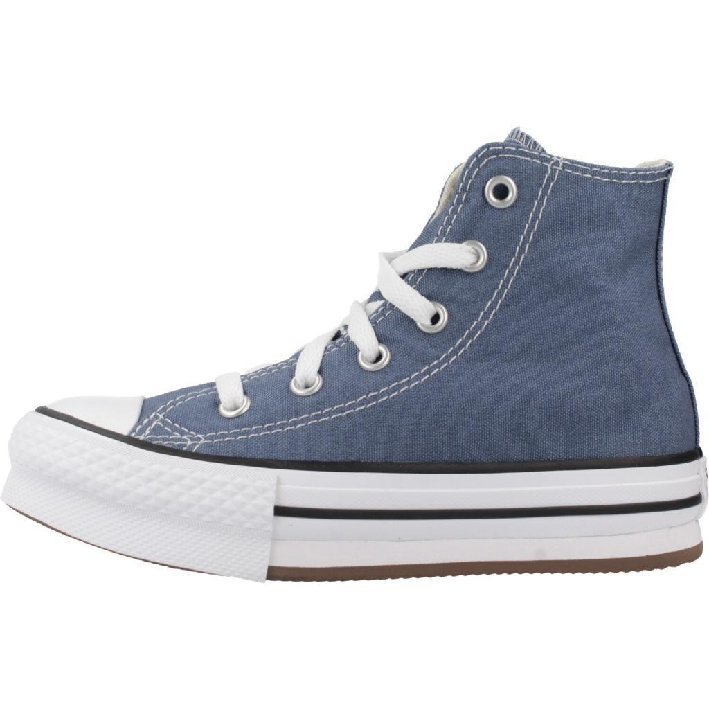 Baskets Converse Modèle Chuck Taylor All Star Eva Lift Hi Couleur Bleu 2/5