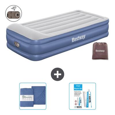 Luchtbed bestway - 1p - 191x97x46 cm + accessoires cb39