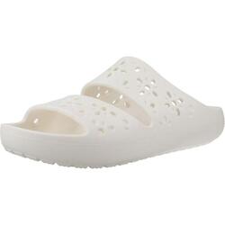Claquettes Crocs Modèle Classic Floral Cut Out Sand Couleur Blanc