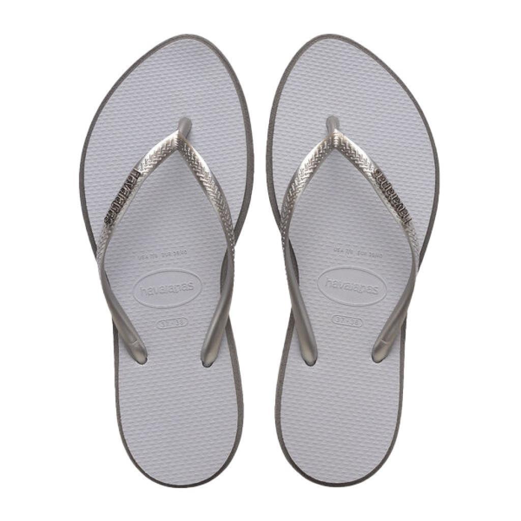 Havaianas - Claquettes Havaianas Modèle Slim Point Couleur Gris - Chaussons - Gris - 39/42 - Decathlon