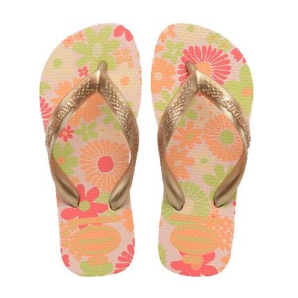 Chanclas Niña Havaianas Kids Flores Oro