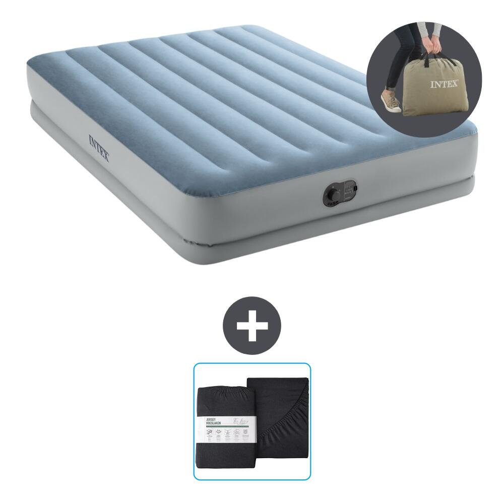 Luchtbed Intex Mid-Rise Comfort - 2P - 203x152x36 cm + Accessoire CB22 1/3