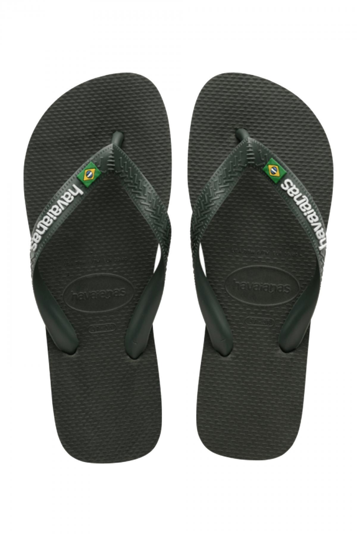 Chinelos Havaianas Modelo Brasil Logo Cor Verde 5/7