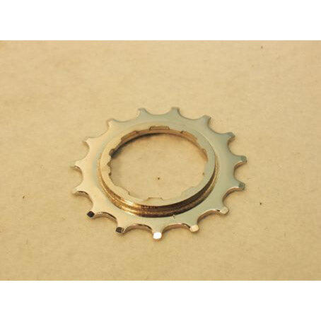 SHIMANO Pignone Shimano 15 denti in acciaio per 8/9 velocità, argento.