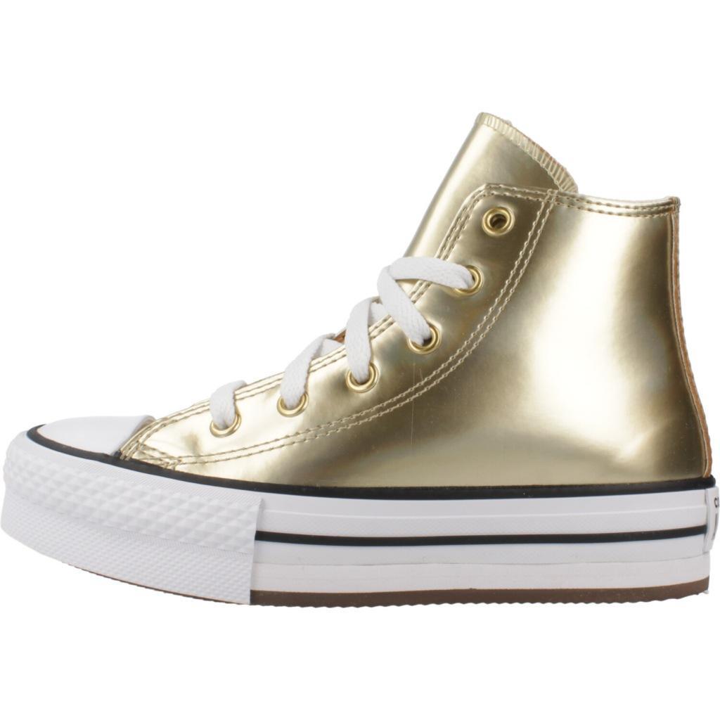 Baskets Converse Modèle Chuck Taylor All Star Eva Lift Hi Couleur D´or 2/5