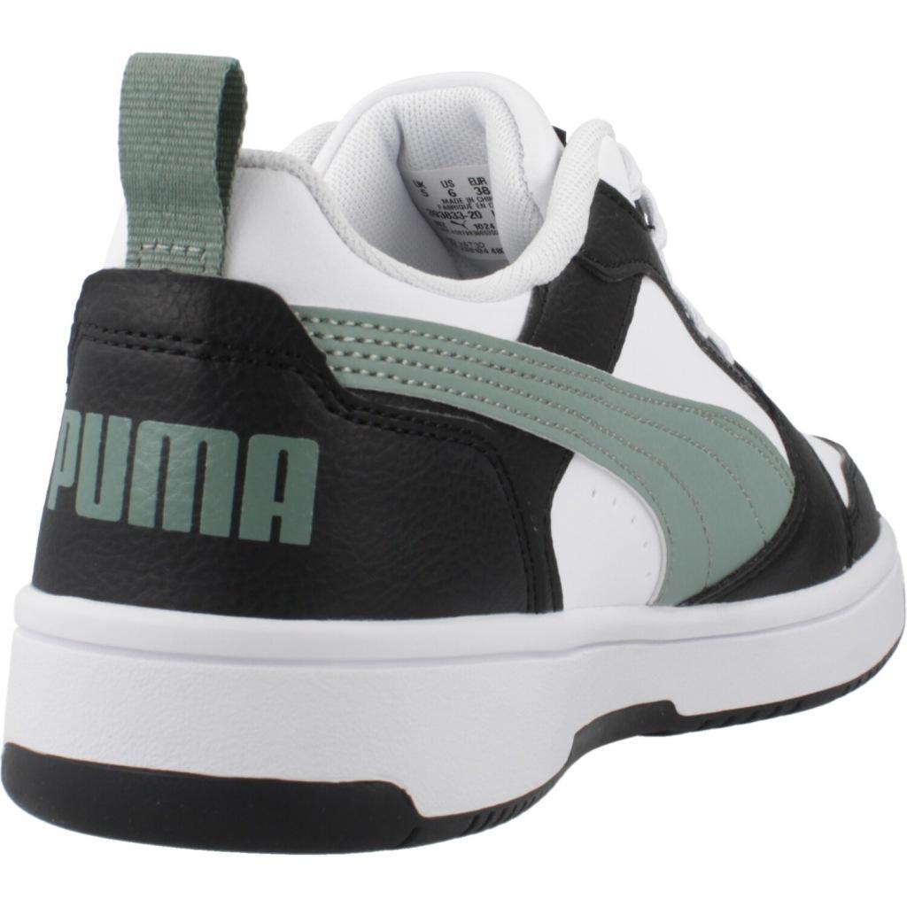 Baskets Puma Modèle Rebound V6 Lo Jr Couleur Noir 3/5