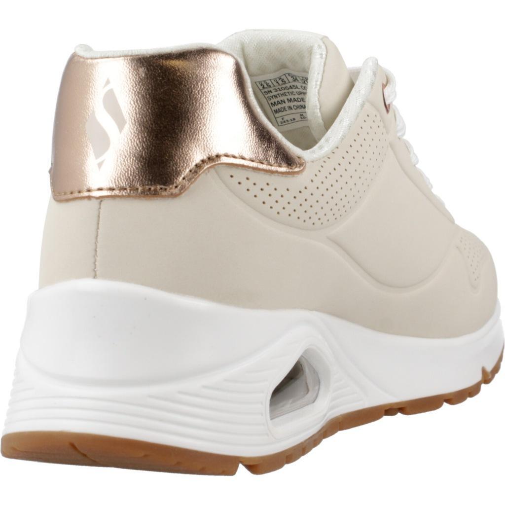 Baskets Skechers Modèle Uno Gen1 Couleur Beige 3/5