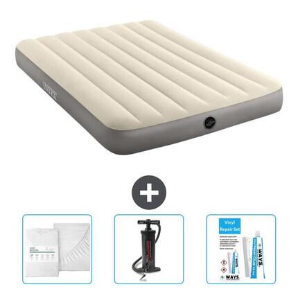 Matelas gonflable Intex Prestige - 2P - 203x152x25 cm + Accessoires CB3