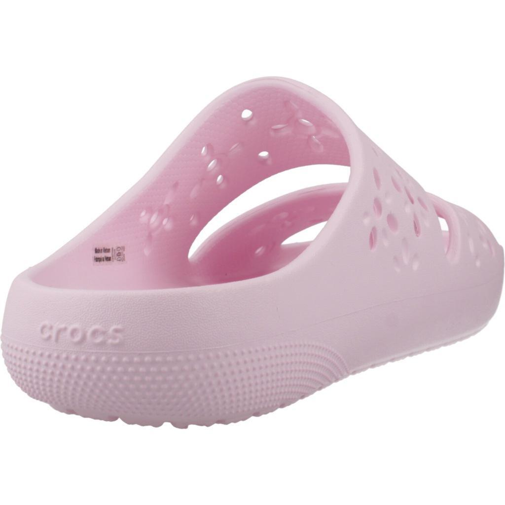 Infradito Crocs Modello Classic Floral Cut Out Sand Colore Rosa 3/5