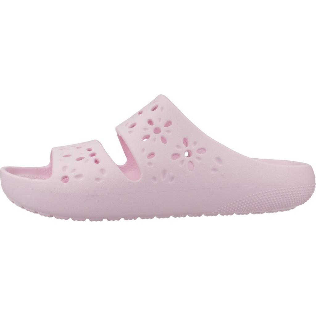 Infradito Crocs Modello Classic Floral Cut Out Sand Colore Rosa 2/5