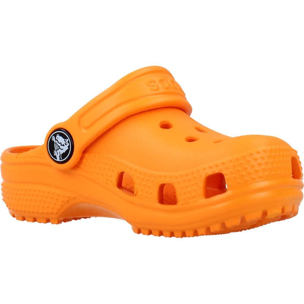 Claquettes Crocs Modèle Classic Clog T Couleur Orange 5/5