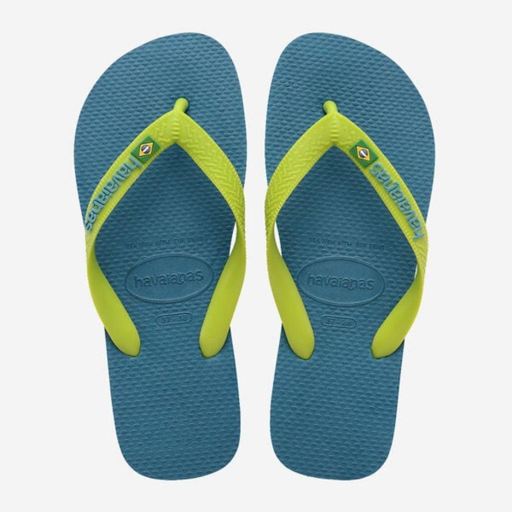 Chinelos Havaianas Modelo Brasil Logo Cor Verde 2/5