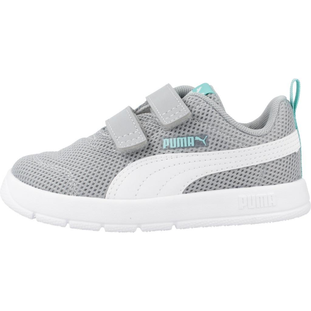 Sneakers Puma Model Courtflex V3 Mesh Inf Kleur Grijs 2/5