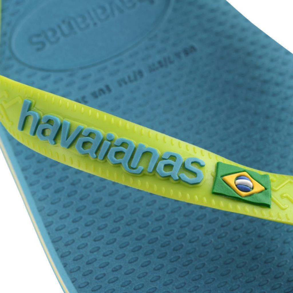 Chinelos Havaianas Modelo Brasil Logo Cor Verde 4/5